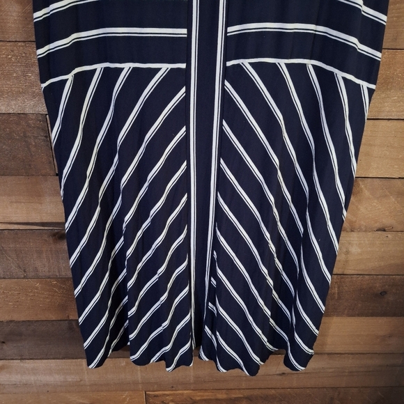 Calvin Klein Navy Womans Striped Dress SZ 1X - Picture 4 of 9